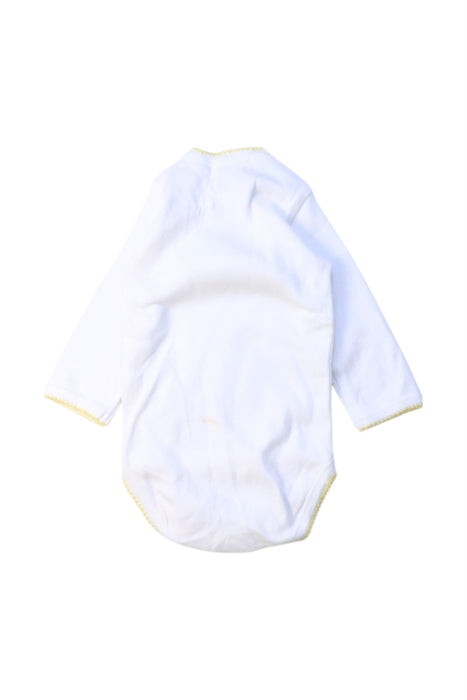 A White Long Sleeve Bodysuits from Bonpoint in size 6-12M for girl. (Back View)