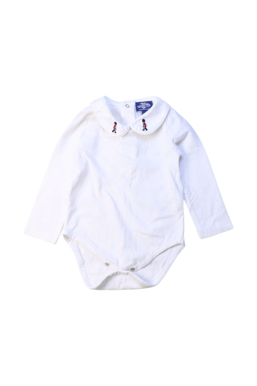 A White Long Sleeve Bodysuits from Thomas Brown in size 3-6M for boy. (Front View)