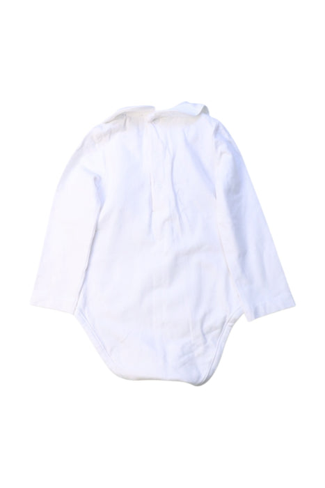 A White Long Sleeve Bodysuits from Thomas Brown in size 3-6M for boy. (Back View)