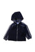 A Navy Hooded Sweatshirts from Armani in size 3-6M for boy. (Front View)