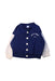 A Navy Buttoned Sweatshirts from Petit Bateau in size 12-18M for boy. (Front View)