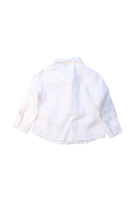 A White Long Sleeve Shirts from Armani in size 3-6M for boy. (Back View)