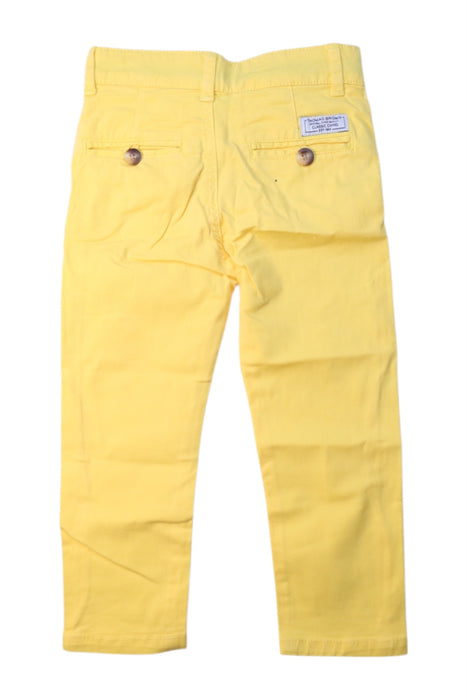 A Yellow Casual Pants from Thomas Brown in size 2T for boy. (Back View)