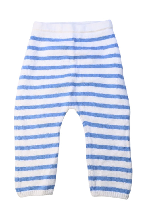 A White Casual Pants from Petit Bateau in size 6-12M for boy. (Front View)