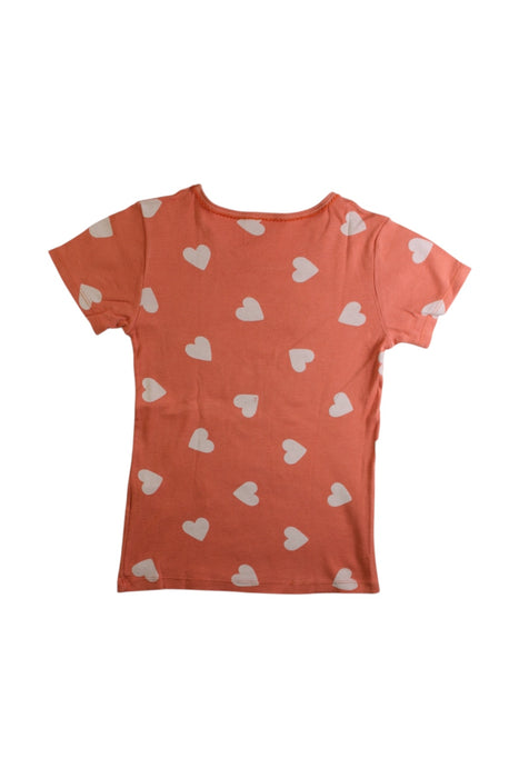A Peach Short Sleeve T Shirts from Petit Bateau in size 8Y for girl. (Back View)
