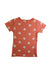 A Peach Short Sleeve T Shirts from Petit Bateau in size 8Y for girl. (Back View)