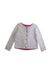 A White Cardigans from Petit Bateau in size 6T for girl. (Front View)