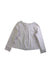 A White Cardigans from Petit Bateau in size 6T for girl. (Back View)