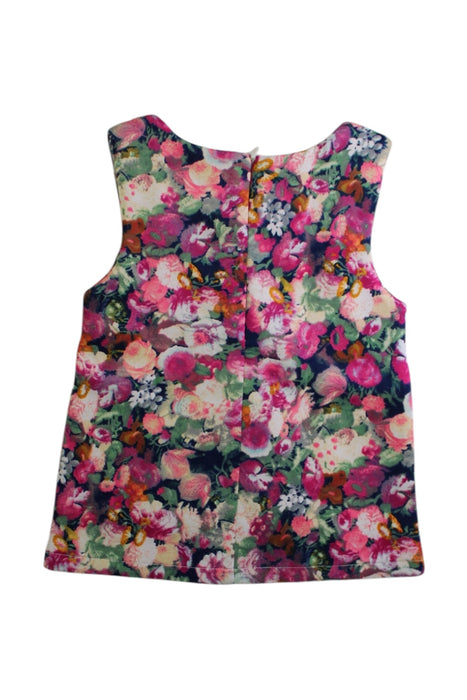 A Multicolour Sleeveless Tops from Imoga in size 6T for girl. (Back View)