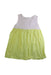 A Yellow Sleeveless Dresses from Seed in size 6T for girl. (Back View)