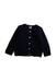 A Navy Buttoned Sweatshirts from Petit Bateau in size 3T for boy. (Front View)