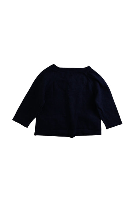 A Navy Cardigans from Bout'Chou in size 3-6M for neutral. (Back View)