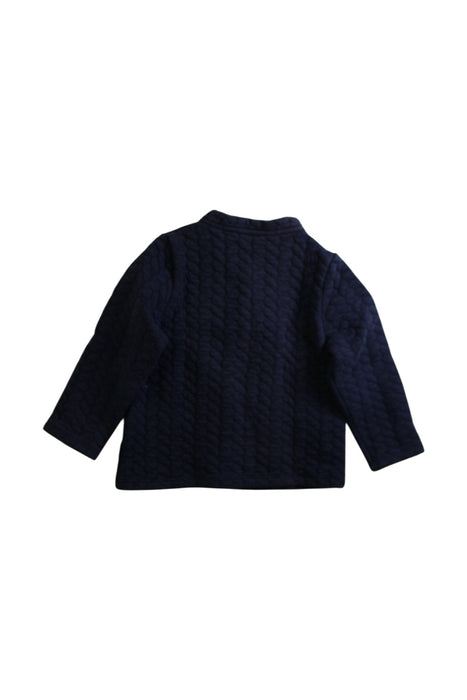 A Navy Cardigans from Petit Bateau in size 3T for boy. (Back View)