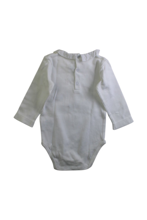 A White Long Sleeve Bodysuits from Jacadi in size 3-6M for girl. (Back View)