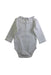 A White Long Sleeve Bodysuits from Jacadi in size 3-6M for girl. (Back View)