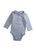 A White Long Sleeve Bodysuits from Jacadi in size 3-6M for boy. (Front View)