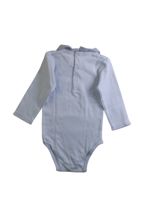 A White Long Sleeve Bodysuits from Jacadi in size 3-6M for boy. (Back View)
