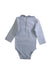 A White Long Sleeve Bodysuits from Jacadi in size 3-6M for boy. (Back View)