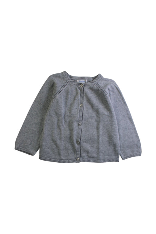 A Grey Cardigans from Bout'Chou in size 6-12M for neutral. (Front View)