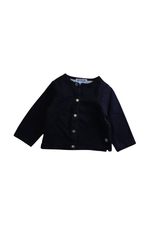 A Black Long Sleeve Shirts from Jacadi in size 6-12M for boy. (Front View)