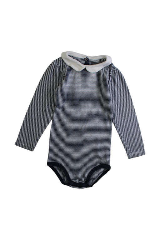 A White Long Sleeve Bodysuits from Petit Bateau in size 18-24M for neutral. (Front View)