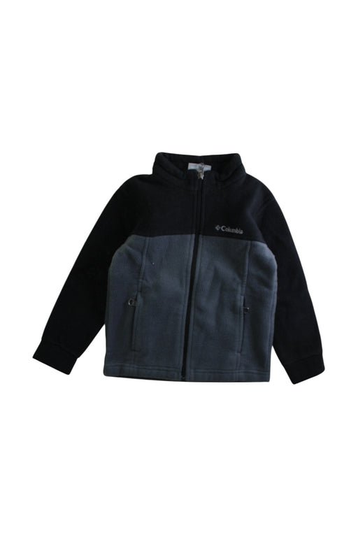 A Black Zippered Sweatshirts from Columbia in size 4T for boy. (Front View)
