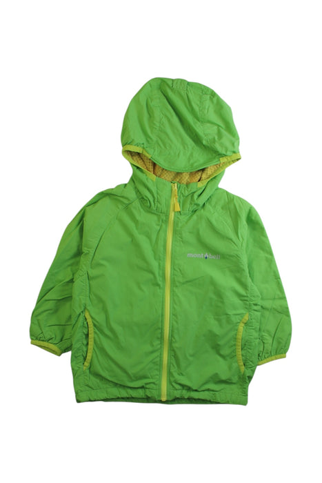 A Green Lightweight Jackets from Mont-bell in size 18-24M for boy. (Front View)