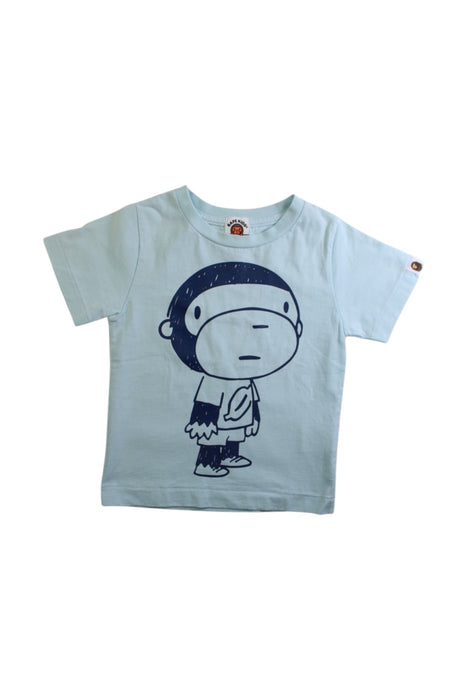 A Blue Short Sleeve T Shirts from BAPE KIDS in size 2T for boy. (Front View)