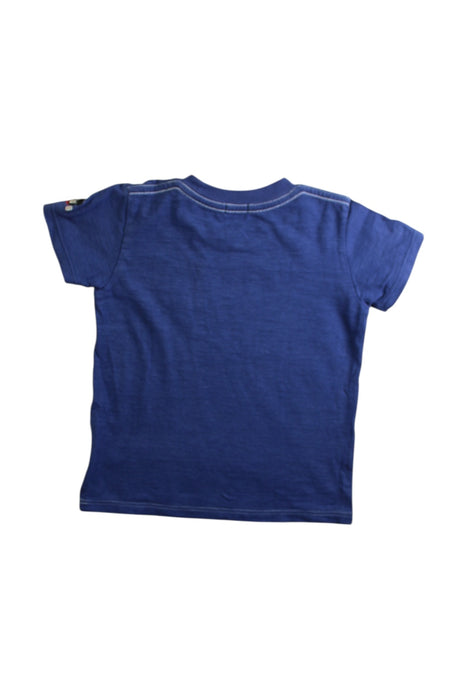 A Blue Short Sleeve T Shirts from Double B Mikihouse in size 2T for boy. (Back View)