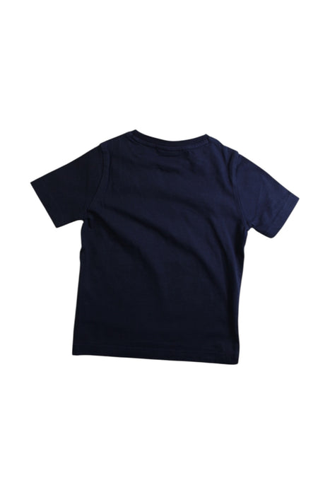 A Navy Short Sleeve T Shirts from Boss in size 4T for boy. (Back View)
