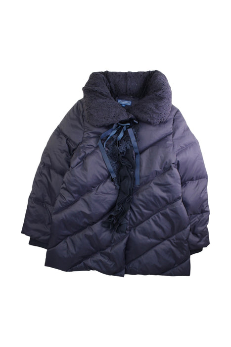 A Navy Puffer/Quilted Coats & Outerwear from Nicholas & Bears in size 8Y for girl. (Front View)
