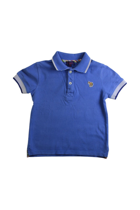 A Blue Short Sleeve Polos from Paul Smith in size 4T for boy. (Front View)