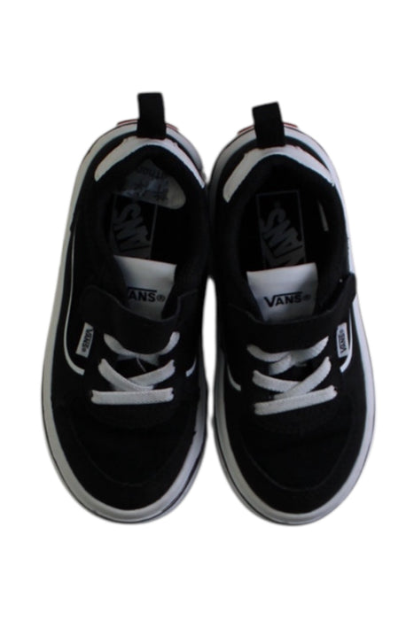 A Black Sneakers from Vans in size 5T for boy. (Back View)