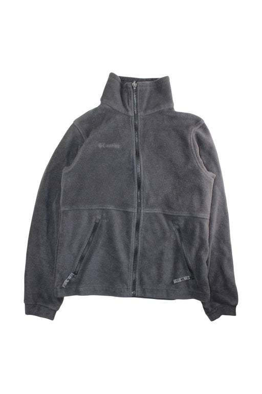A Grey Lightweight Jackets from Columbia in size 14Y for neutral. (Front View)