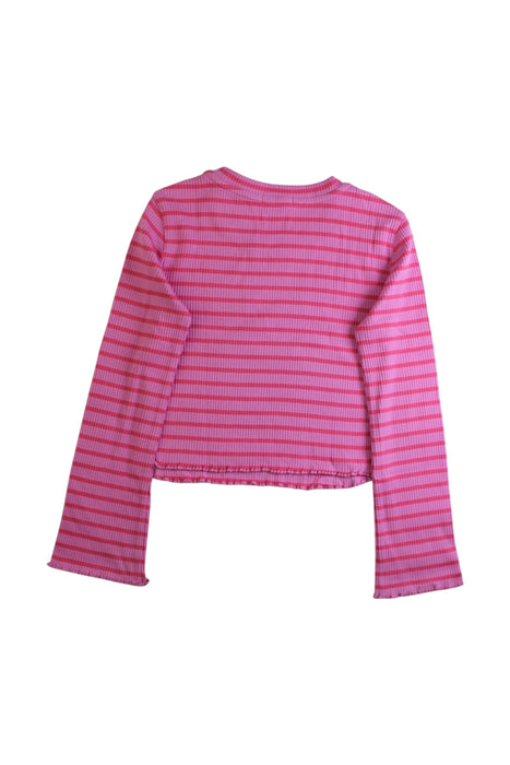 A Pink Long Sleeve Tops from Crewcuts in size 6T for girl. (Back View)