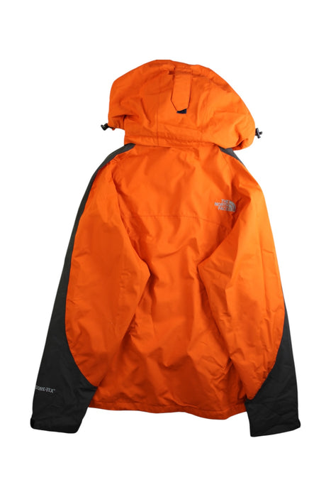 A Orange Rain Jackets from The North Face in size 14Y for boy. (Back View)