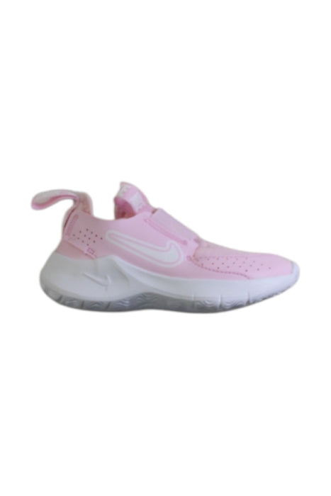 A Pink Sneakers from Nike in size 3T for girl. (Front View)