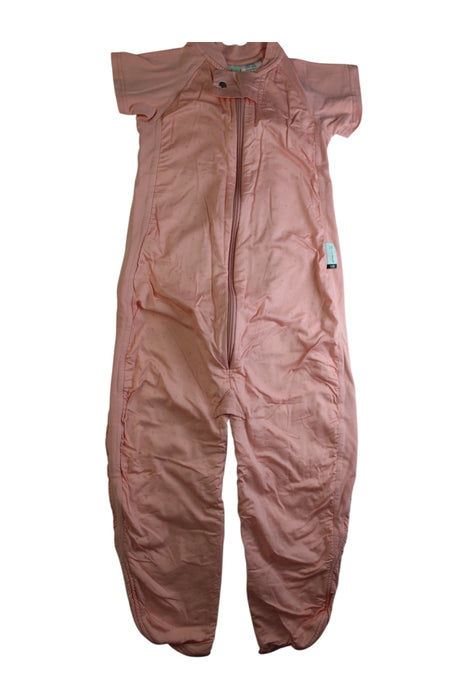 A Pink Sleepsacs from ErgoPouch in size 2T for girl. (Front View)
