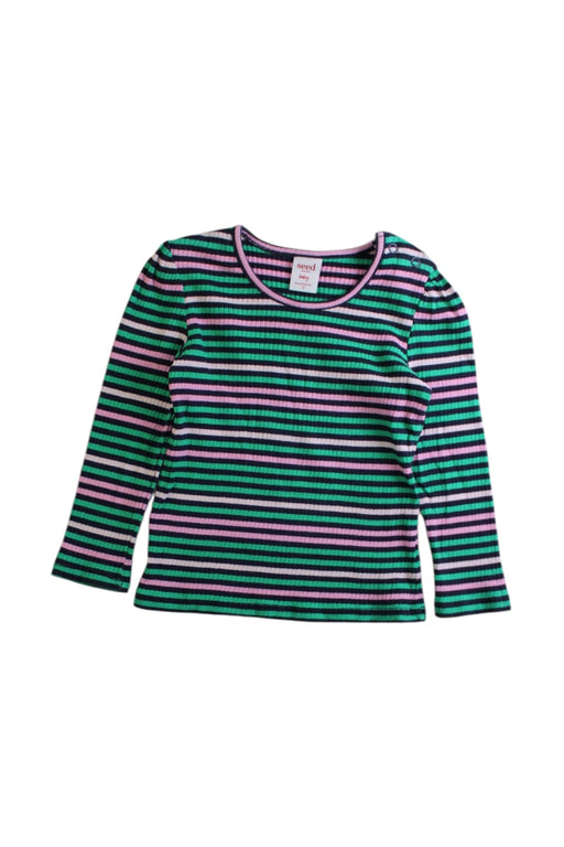 A Multicolour Long Sleeve Tops from Seed in size 18-24M for girl. (Front View)