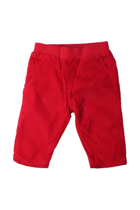 A Red Casual Pants from Jacadi in size 6-12M for boy. (Front View)
