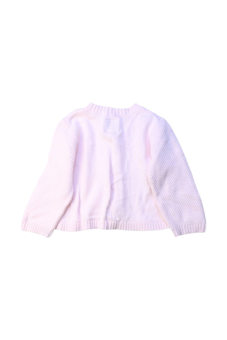 A Pink Cardigans from Emile et Rose in size 3-6M for girl. (Back View)