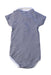 A Navy Short Sleeve Bodysuits from Petit Bateau in size 6-12M for boy. (Back View)