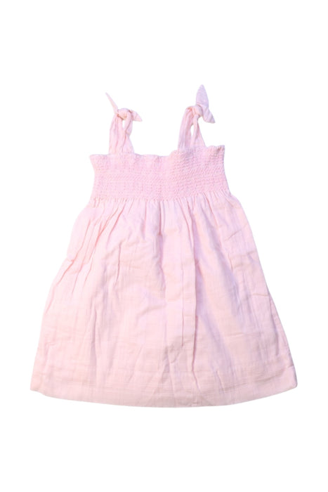 A Pink Sleeveless Dresses from Ralph Lauren in size 3-6M for girl. (Back View)
