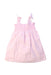 A Pink Sleeveless Dresses from Ralph Lauren in size 3-6M for girl. (Back View)