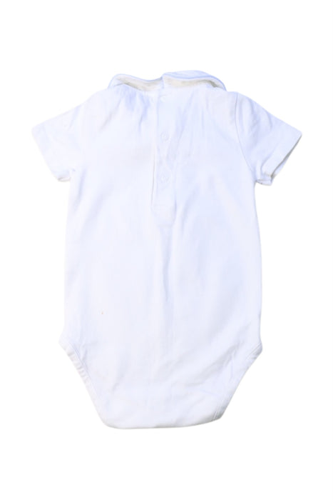 A White Short Sleeve Bodysuits from Thomas Brown in size 6-12M for boy. (Back View)