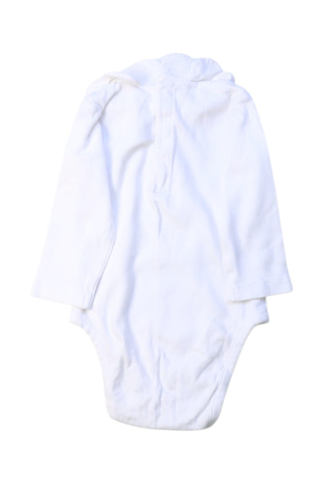 A White Long Sleeve Bodysuits from Jacadi in size 3-6M for girl. (Back View)