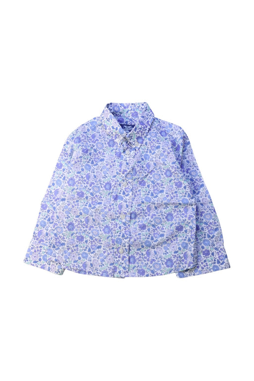 A Blue Long Sleeve Shirts from Thomas Brown in size 2T for boy. (Front View)