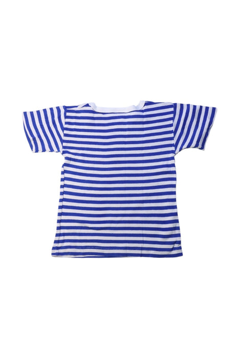 A Blue Short Sleeve T Shirts from Petit Bateau in size 3T for boy. (Back View)
