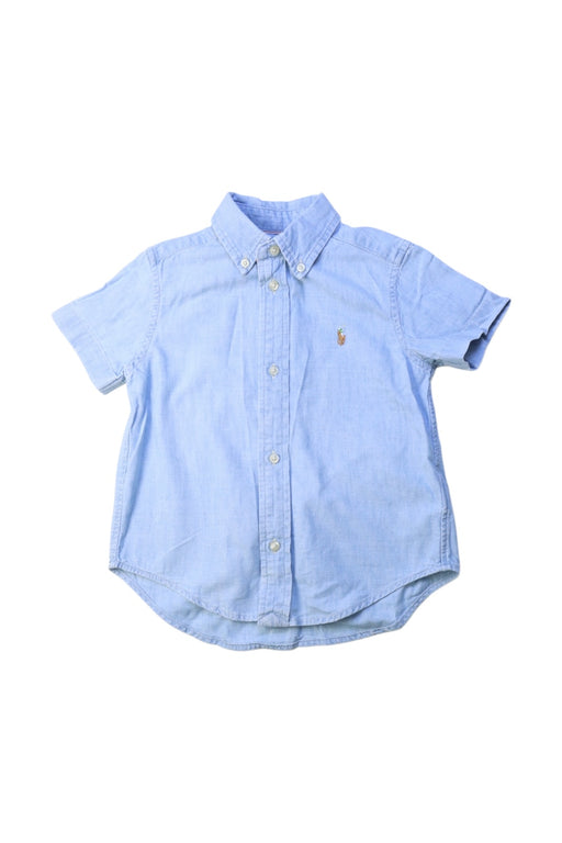 A Blue Short Sleeve Shirts from Ralph Lauren in size 3T for boy. (Front View)