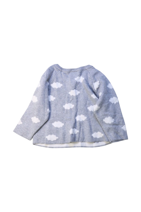 A Grey Cardigans from Jacadi in size 3-6M for boy. (Back View)